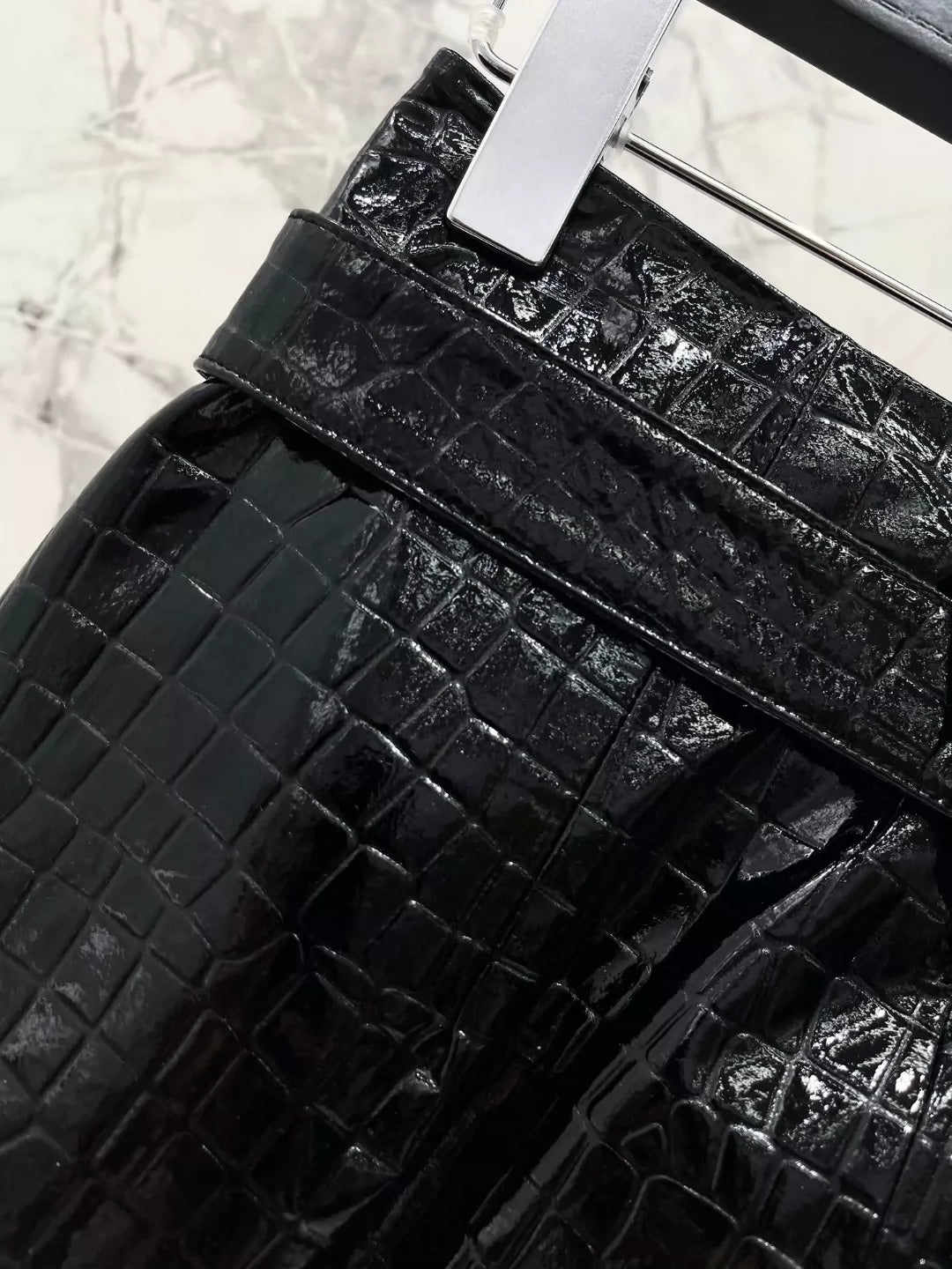 Ve 25 new crocodile pattern leather skirt