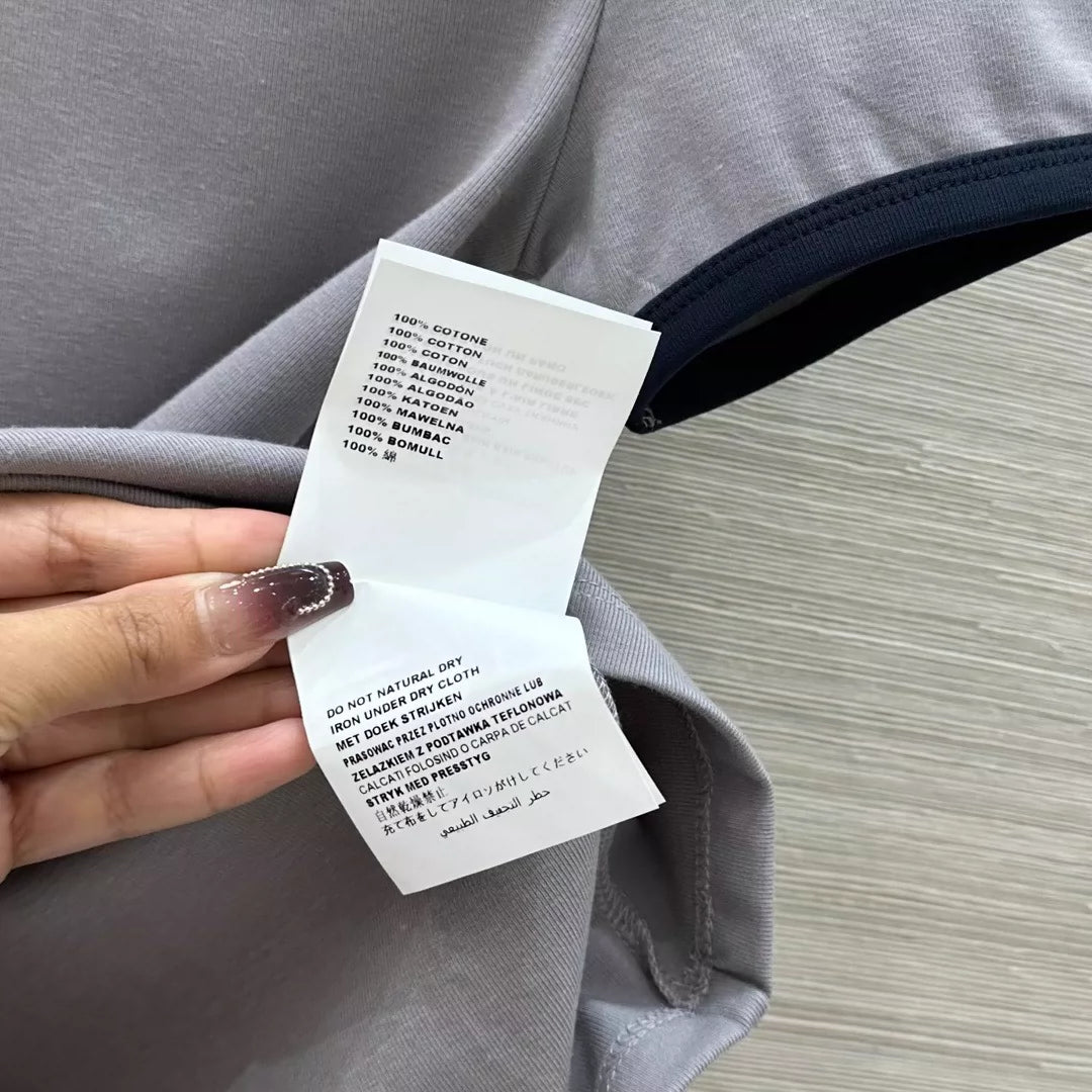 M 25 Early Spring New Letter Slim T-shirt