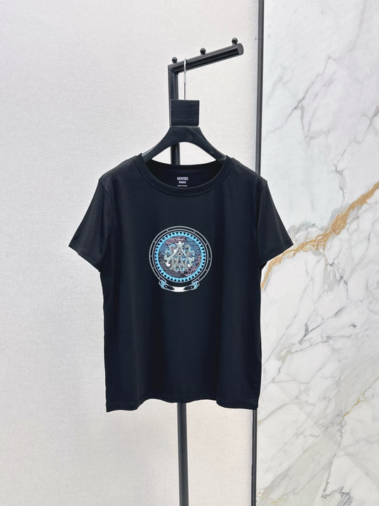 H 25 Spring/Summer New Paris Series Short Sleeve T-Shirt