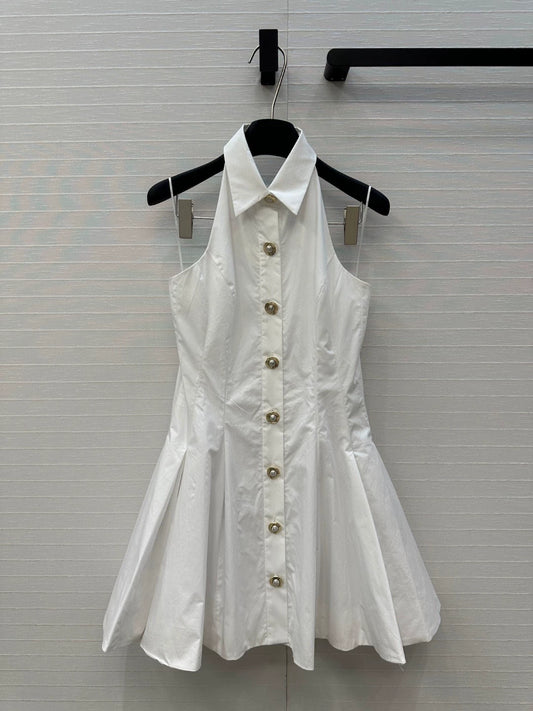 Ba 25 New Hanging Neck Sleeveless Cotton Dresses