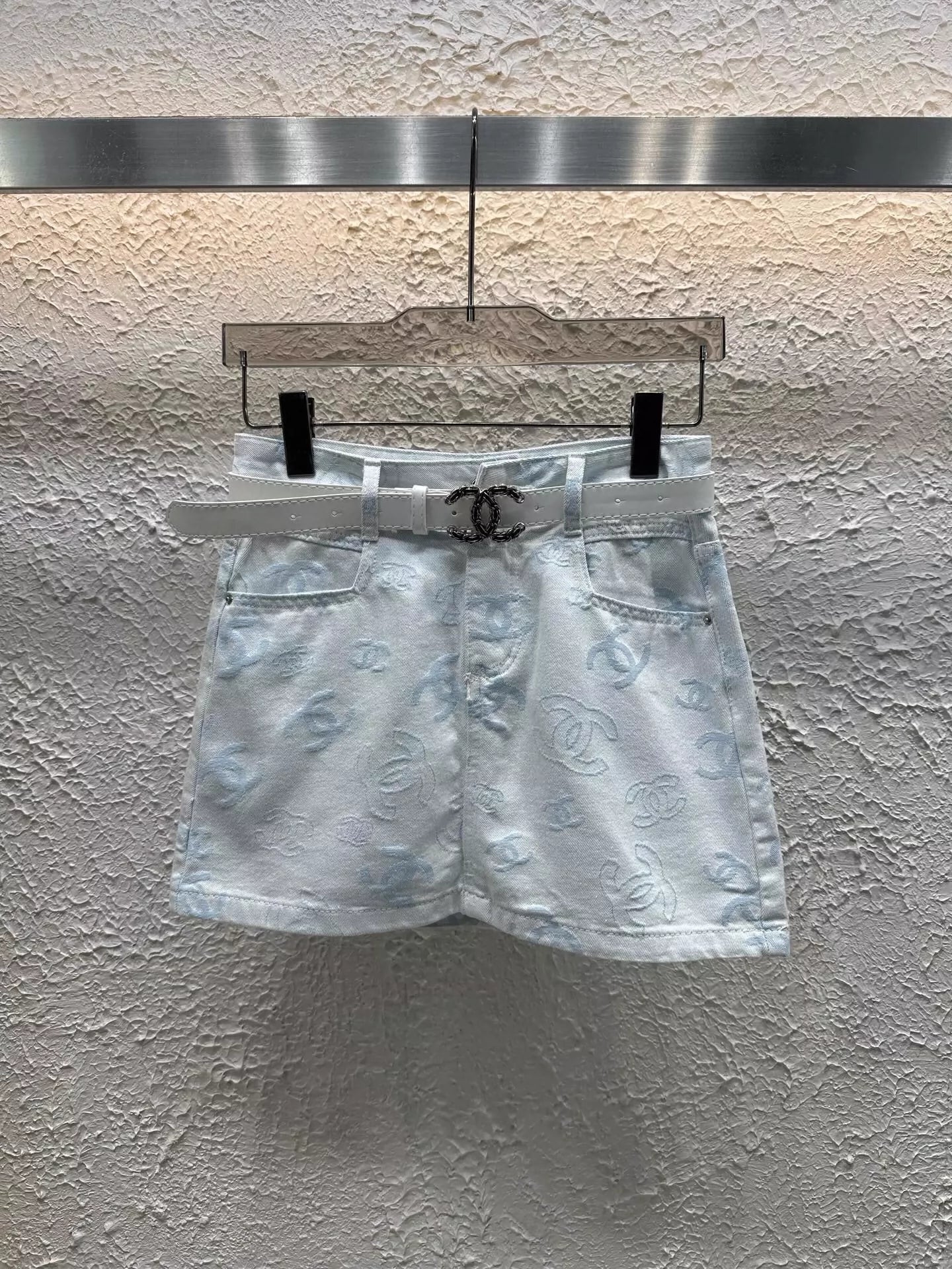 C 25 Summer New Denim Half Skirt with Lining