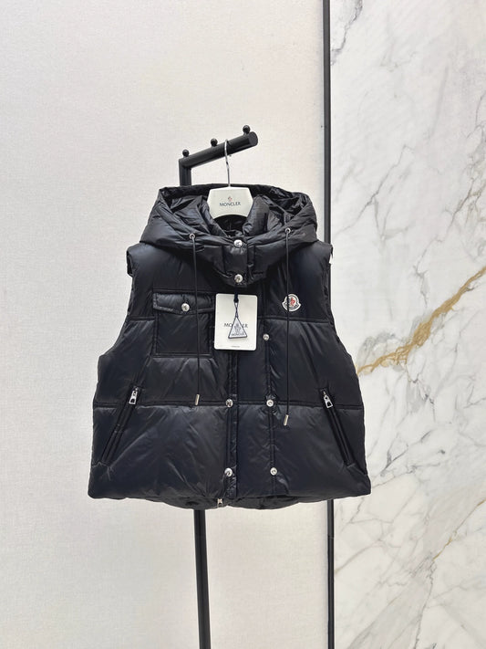 Mon 25 Detachable hooded stand-up collar down vest
