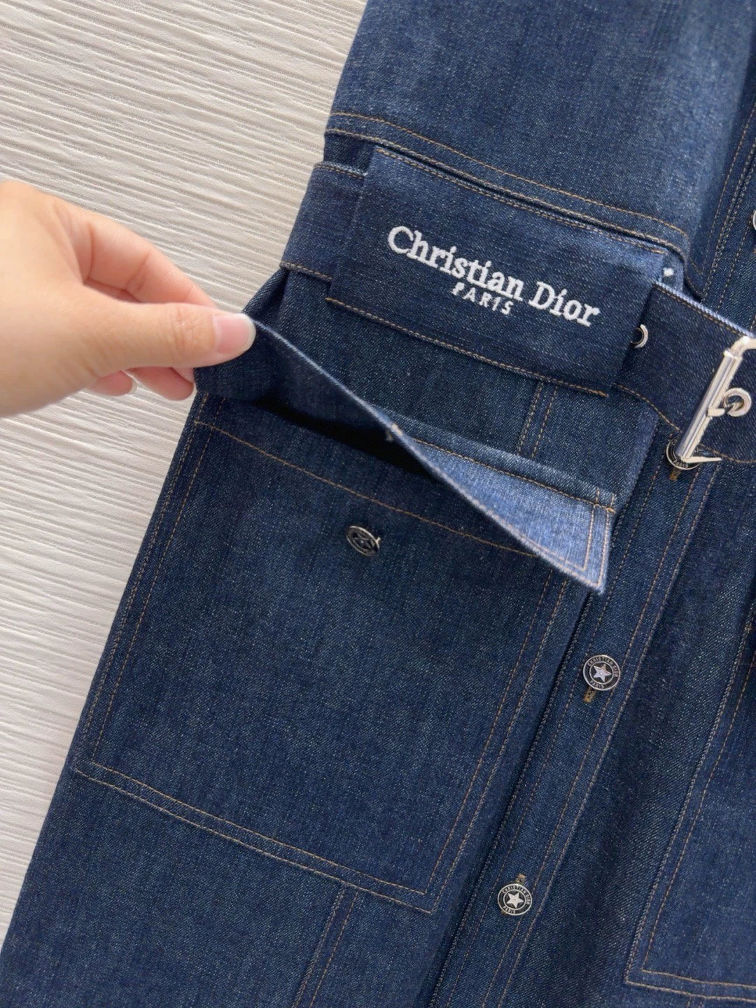 D 25 Super chic new denim dress!