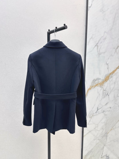Di 25 Classic Lapel Double-Breasted Blazer