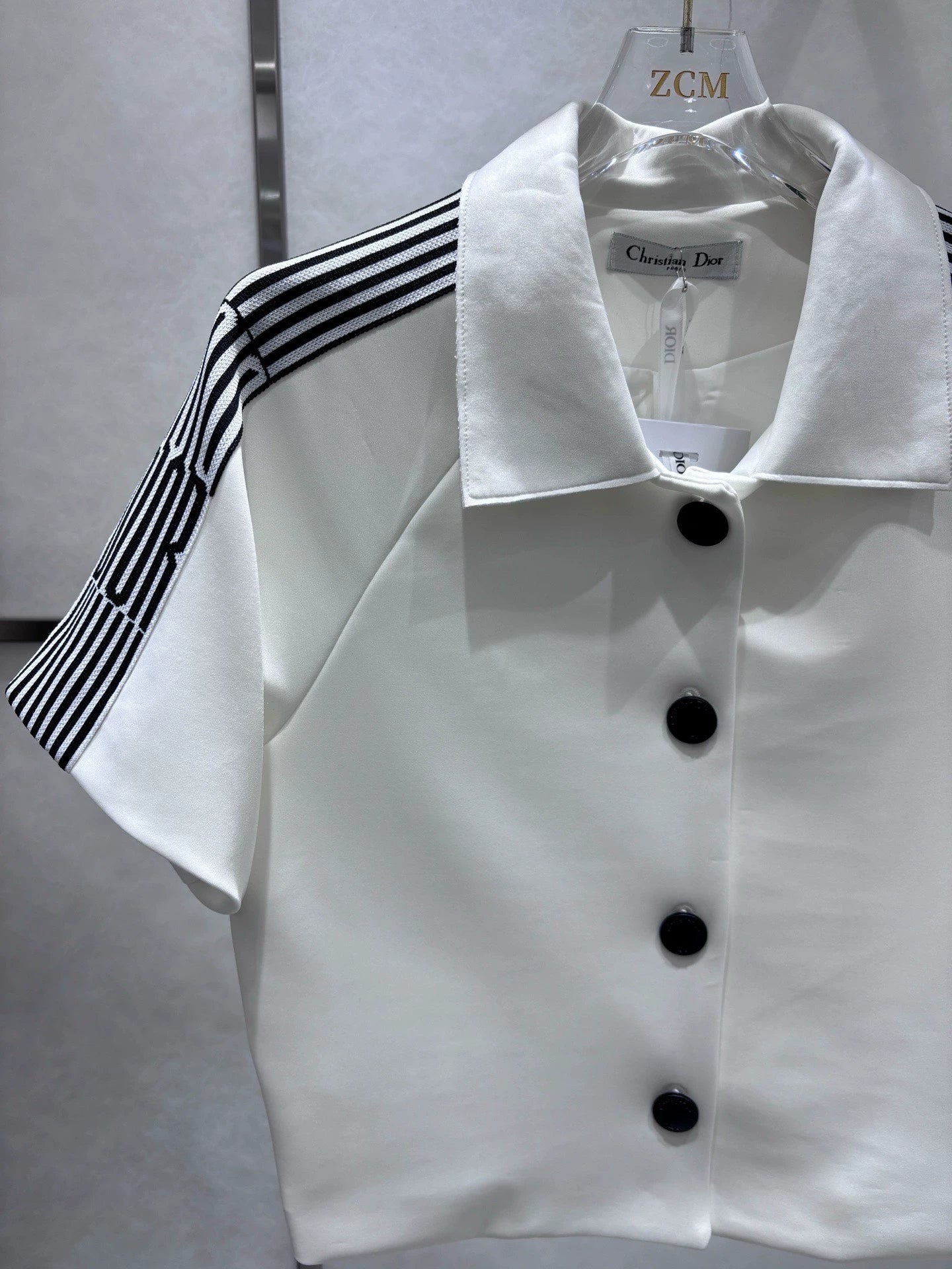 D 25SS new striped simple top + skirt set