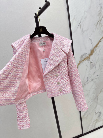C 25fw Pink lapel jacket