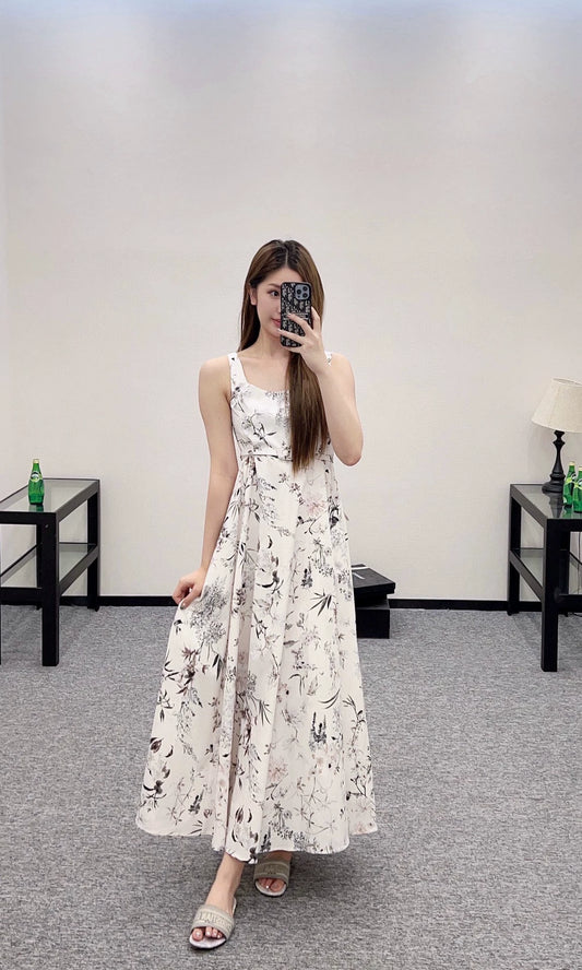 D 25 Waistband Halter Long Skirt