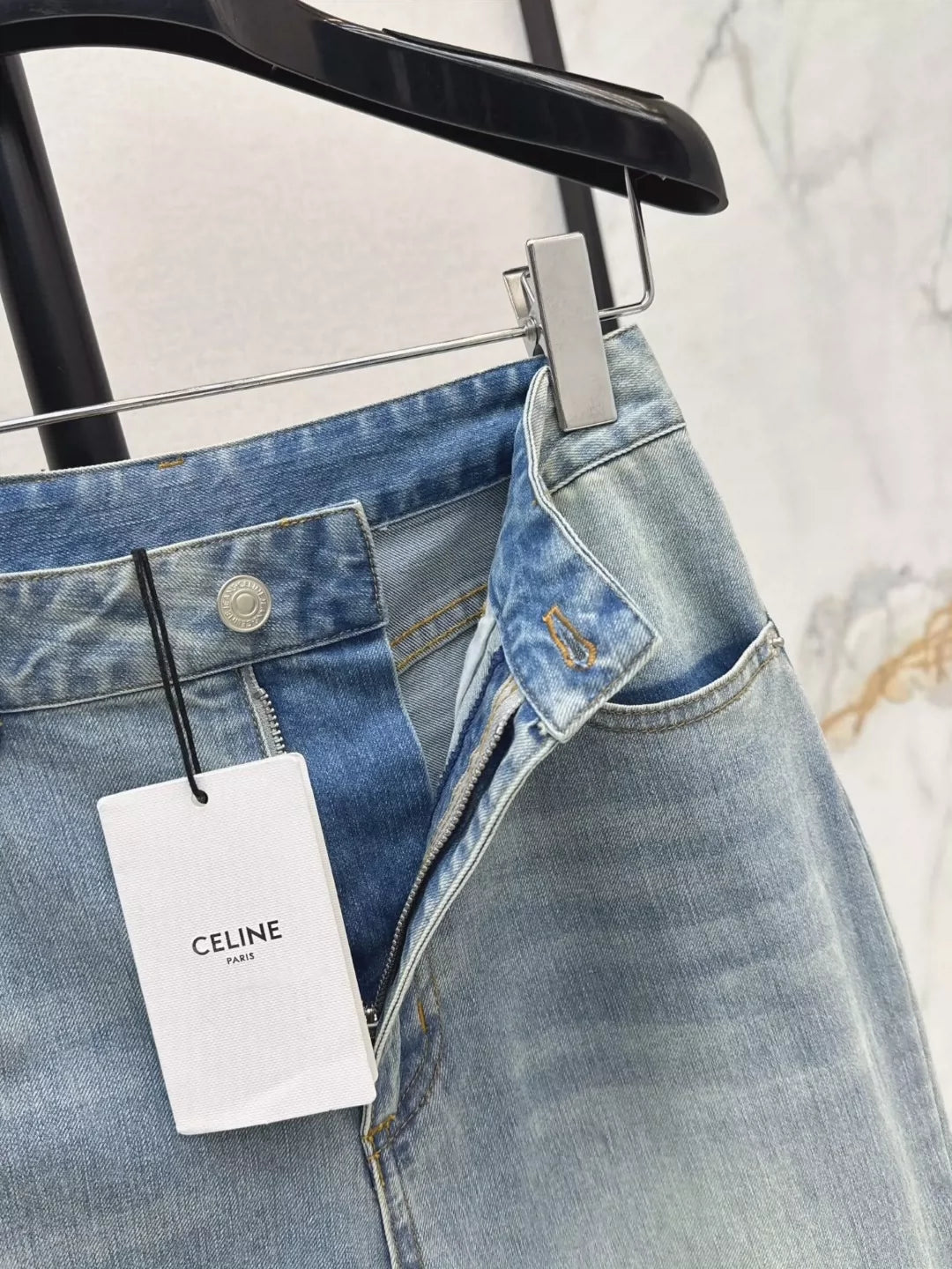 Ce 25 spring and summer new color collision straight jeans