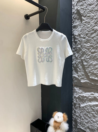 LO 25 Bright Logo Knit Short Sleeve