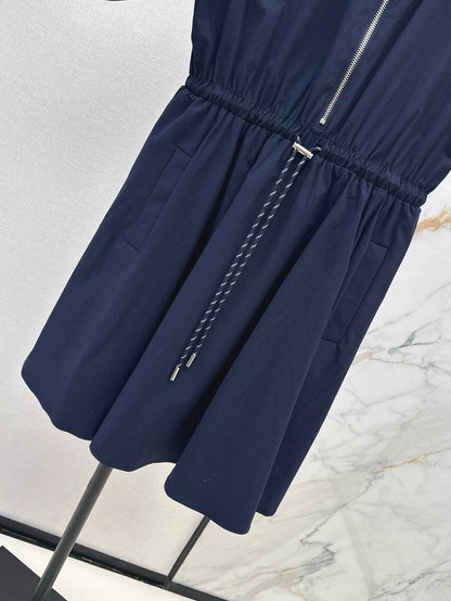 M 25 Spring/Summer Latest Lapel Half Zipper Dresses