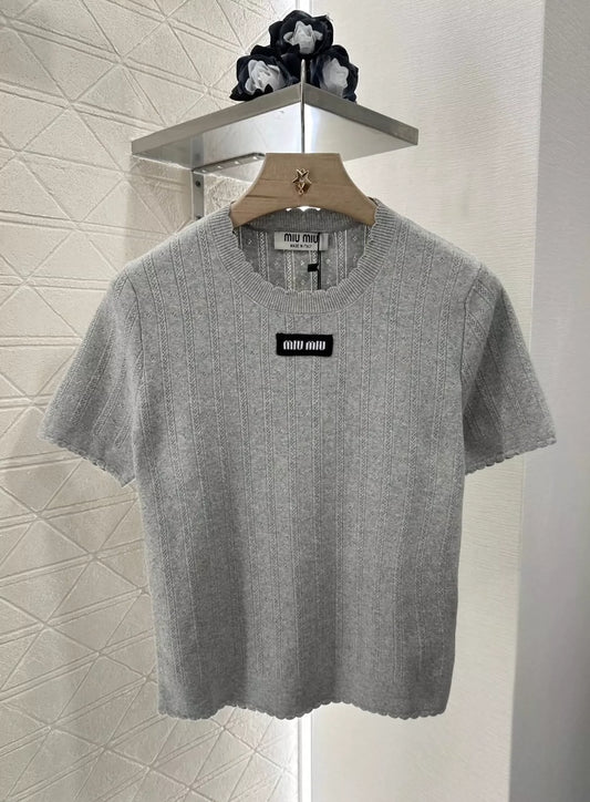 M Spring/Summer 25 Lace Knit Short Sleeve