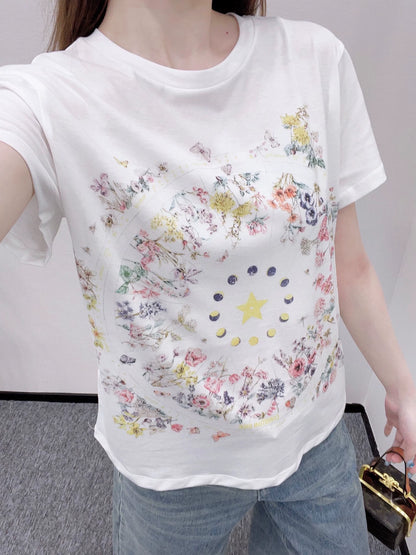 T-shirt imprimé col rond D 25