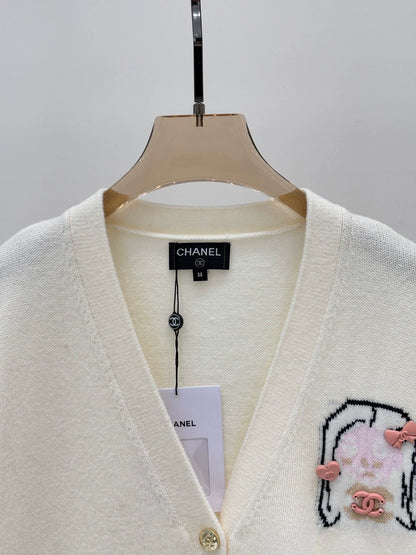 C 25 Spring/Summer New Style Girls Logo Casual Knit Cardigan
