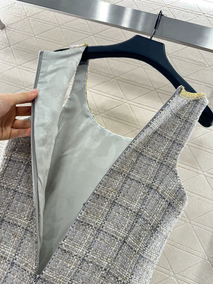 C 25 Wool woolen vest skirt