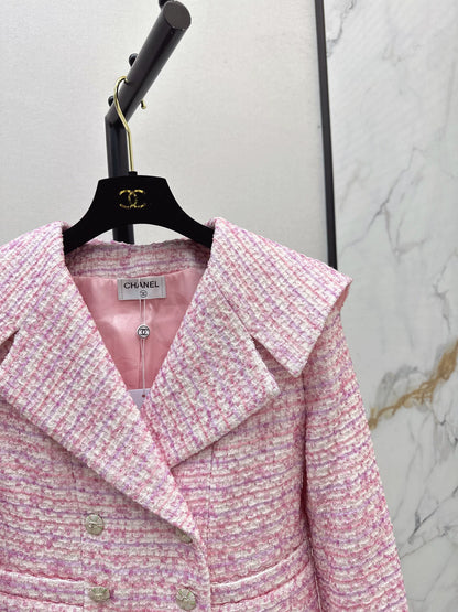 C 25fw Pink lapel jacket