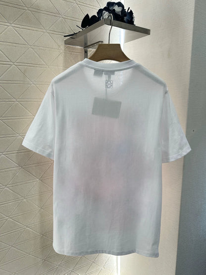 LO 25 Heavy Duty Drilling Cartoon Round Neck Short Sleeve T-Shirt