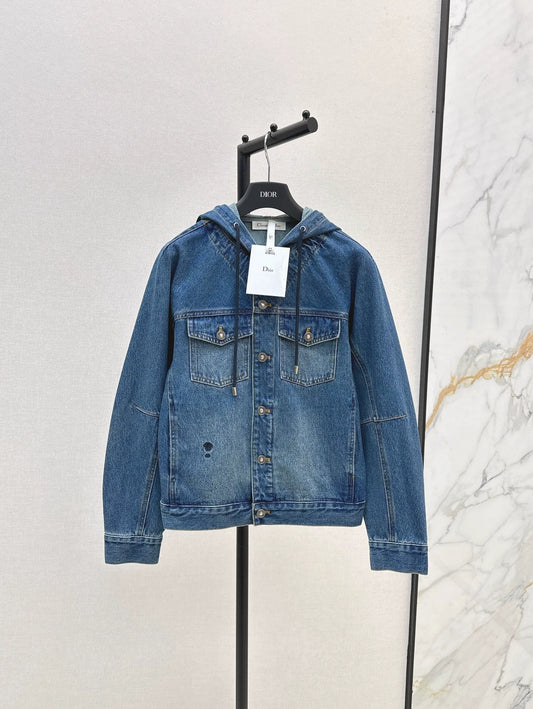 D 25 new hooded denim jacket