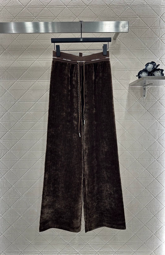 M 25 drawstring wide-leg trousers