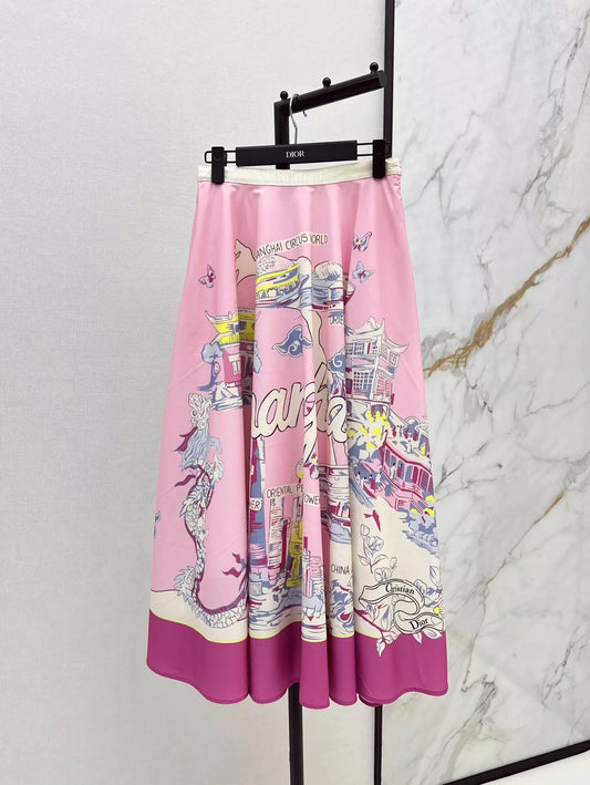 D 2025 new product Printed skirt