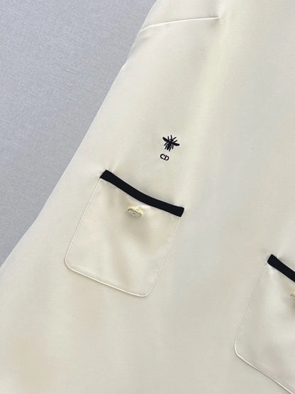 D 25 Spring/Summer New Double Pocket Decoration Sleeveless Dresses