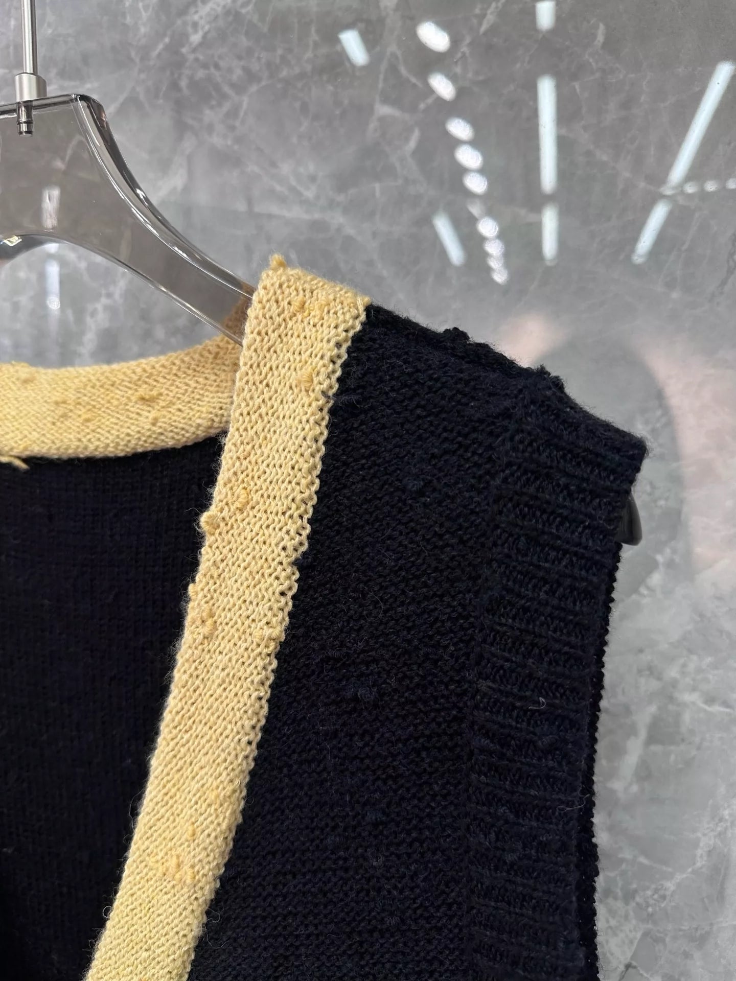 C 24 Black vest with yellow trim