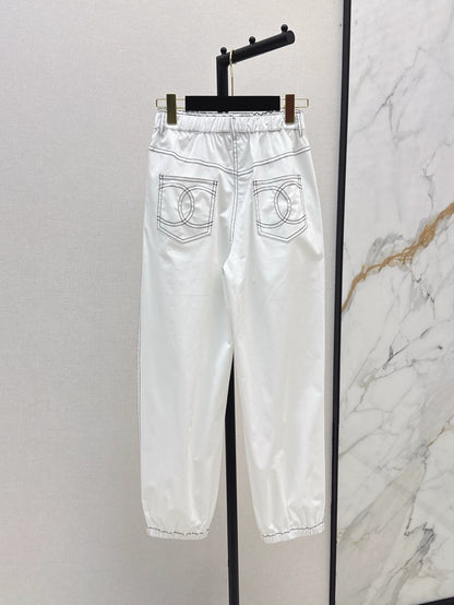 c 25 Spring/Summer New High Waisted Drawstring Trousers