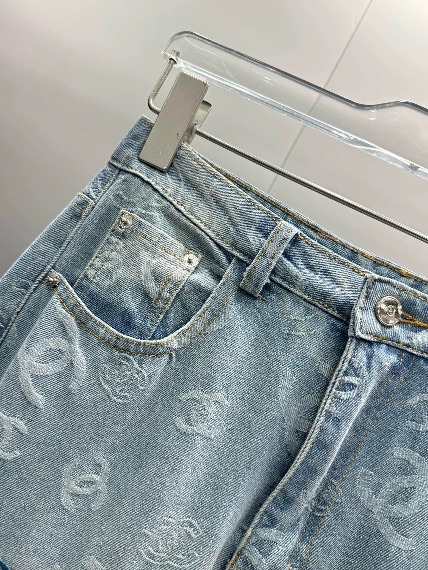 C 25 Summer new design jacquard jeans