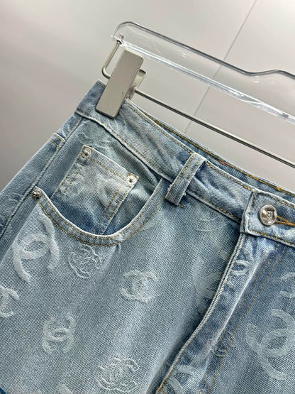 C 25 Summer new design jacquard jeans