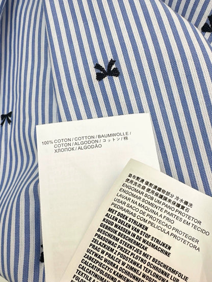 M 25 Spring/Summer Latest Bow Tic Tac Toe Patterned Shirt Dresses