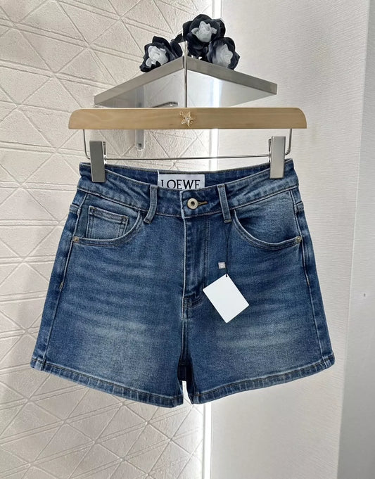 LO Spring/Summer 25 New High-Waisted Denim Shorts