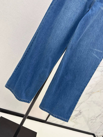 chl 25  25 Spring/Summer New Straight wide-leg high waist jeans