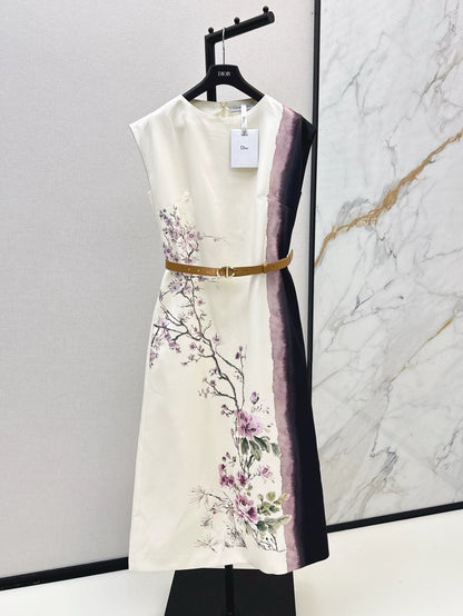 D 25 Spring/Summer Printed Sleeveless Dresses