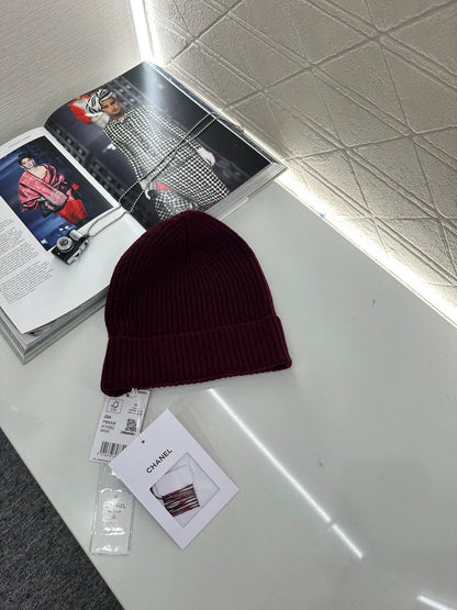 C 25 Logo Cashmere Knit Beanie
