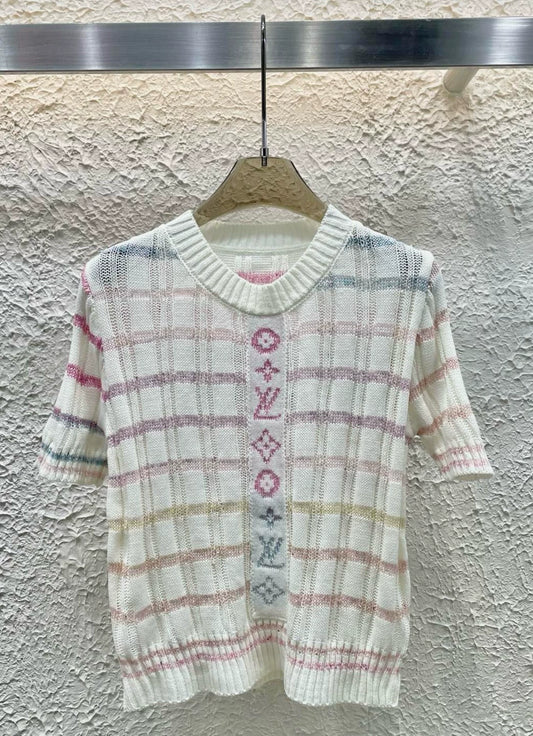 L 25 Early Spring New Knitted Short Sleeves