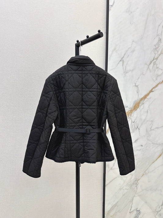 D 25fw Embroidered logo padded jacket