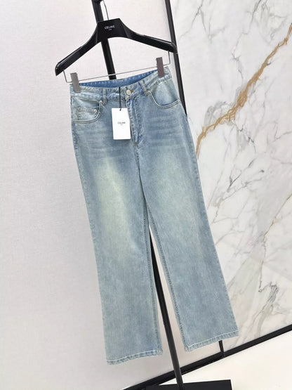 Ce 25 spring and summer new color collision straight jeans