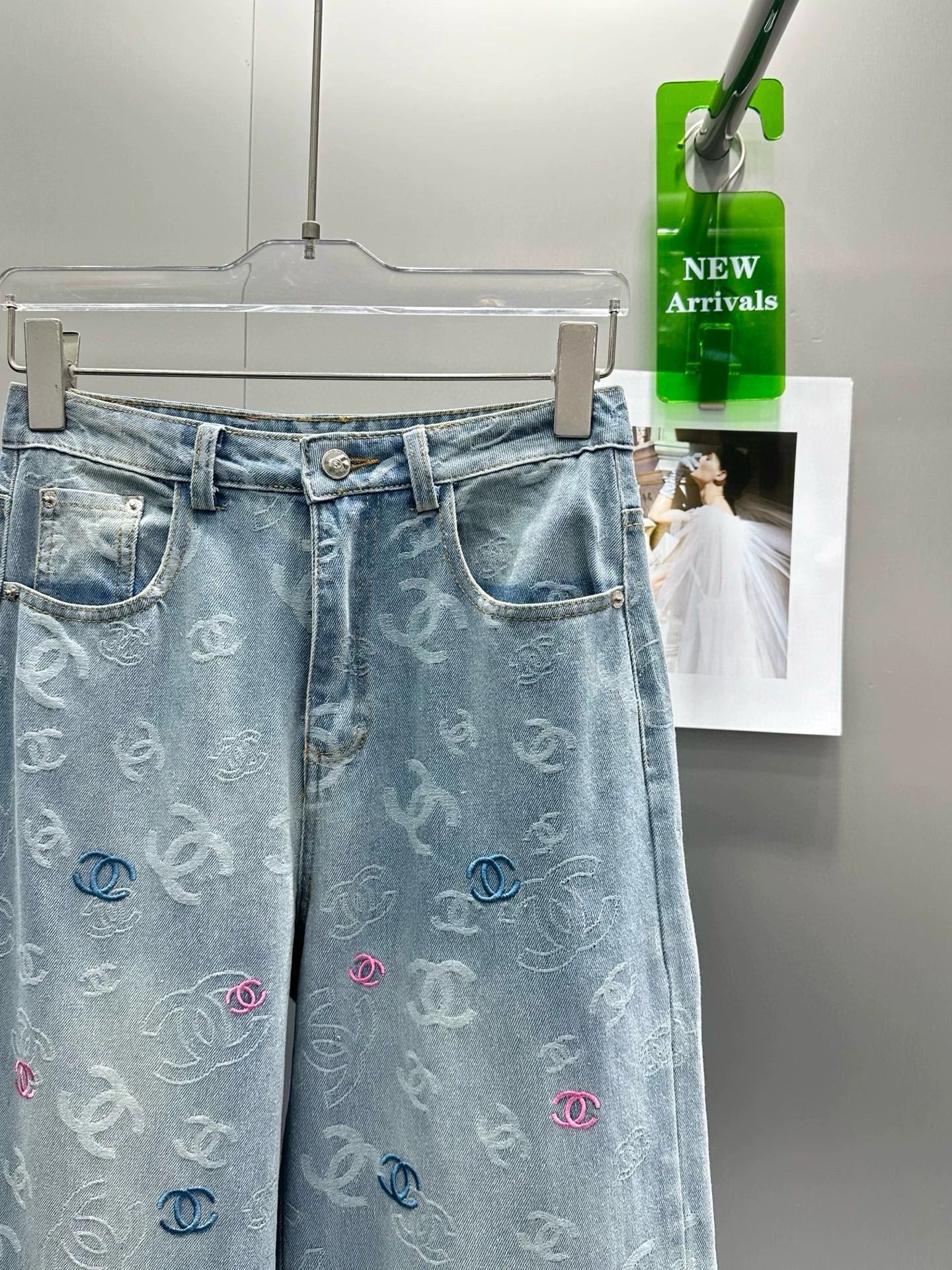 C 25 Summer new design jacquard jeans
