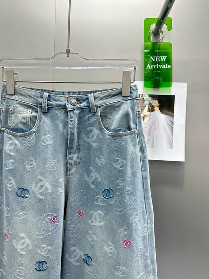 C 25 Summer new design jacquard jeans
