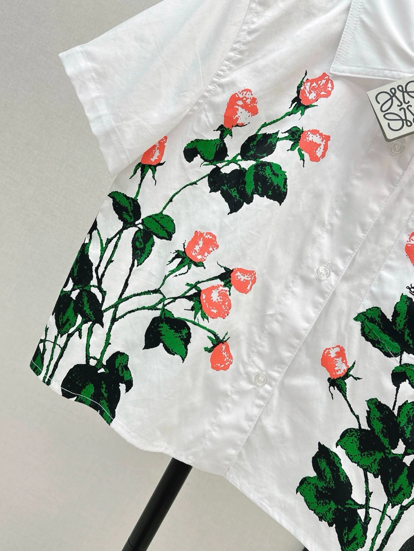Chemise à manches courtes à motifs imprimés LO 25, nouvelle collection vacances printemps/été 