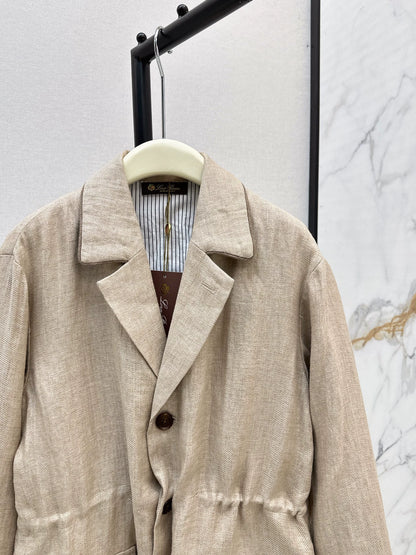 LOR 25 British retro home leisure linen jacket