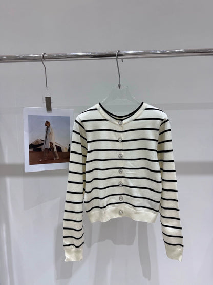 C 25 New Swallow Logo Front and Back Button Round Neck Cardigan