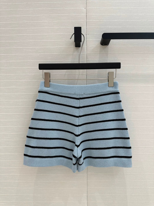 C 25 New Blue Stripe Knit Dress Pants