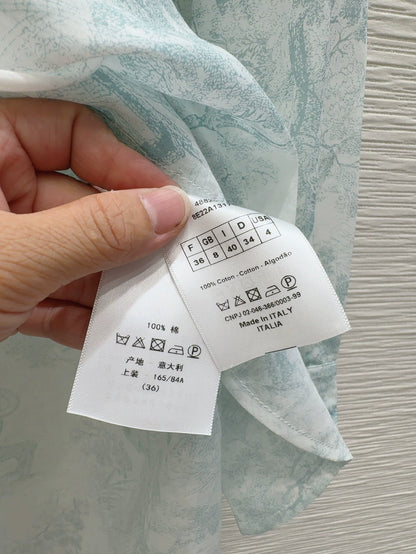 D 25 Nouvelle chemise à manches longues avec imprimé animal de la jungle 