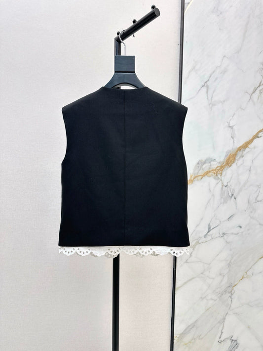 Ce 25 Spring and Summer Jen's latest fake two-piece design vest jacket