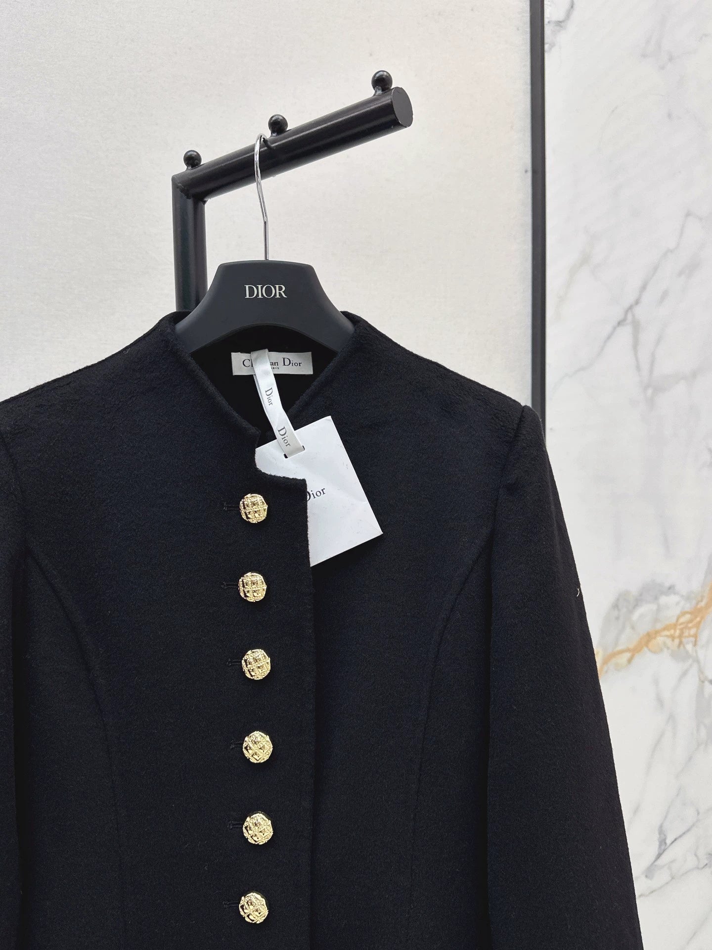 Di 25 New double-sided cashmere long coat(BLACK,WHITE,KHAKI)