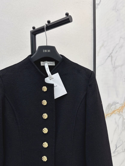 Di 25 New double-sided cashmere long coat(BLACK,WHITE,KHAKI)