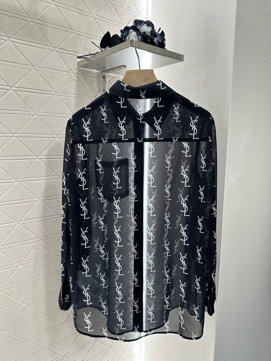 Y 25 Printed Silhouette Shirt Shorts Set