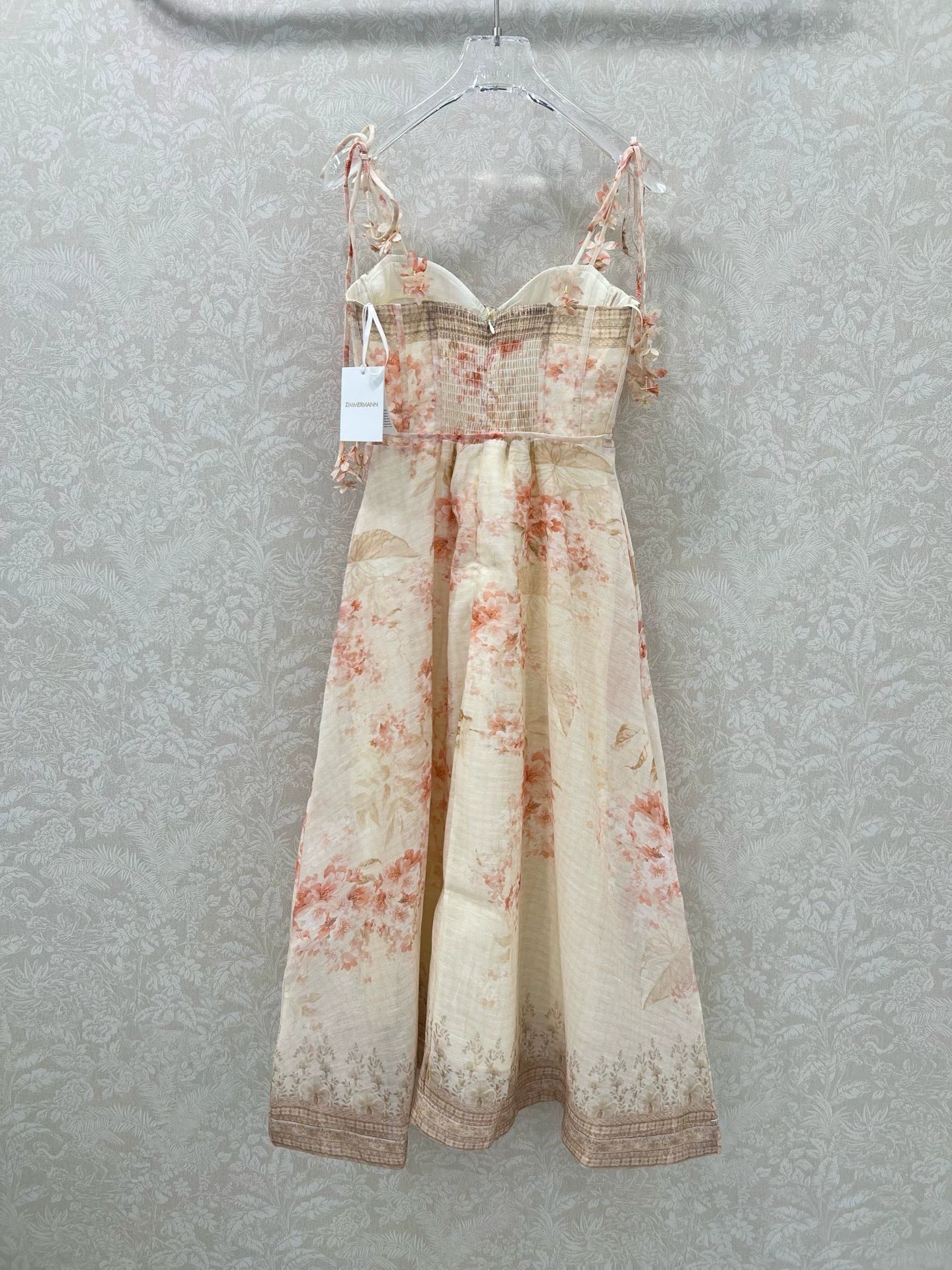 Z 25 New Flower Cluster Printed Halter Dresses
