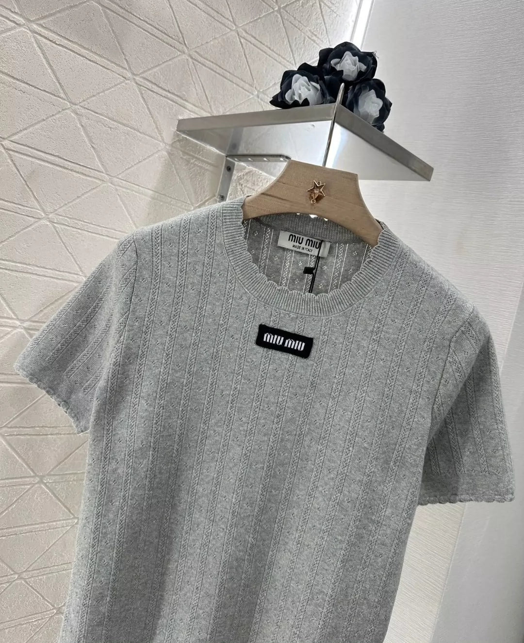 M Spring/Summer 25 Lace Knit Short Sleeve