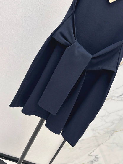 M 25 Spring and Summer New Fake Two Pieces Patchwork Design Dresses